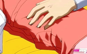 被 Office Temptress Seductively Rubs Her Panties Underneath Her